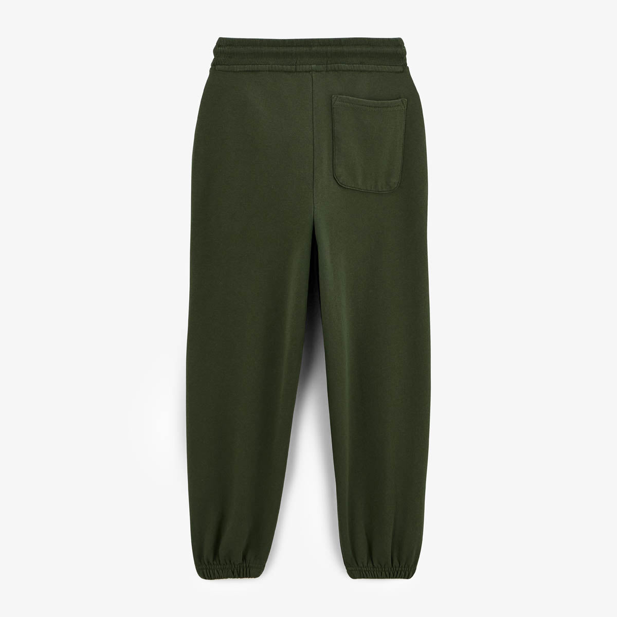 Pantalón de chándal elástico para niño de algodón verde inglés Paolo SERGE BLANCO