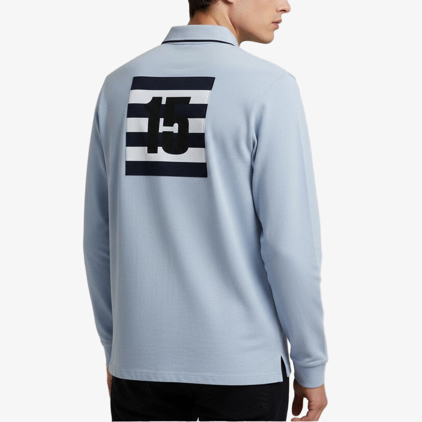 Camiseta de rugby de manga larga azul cielo Lohan Hombre SERGE BLANCO