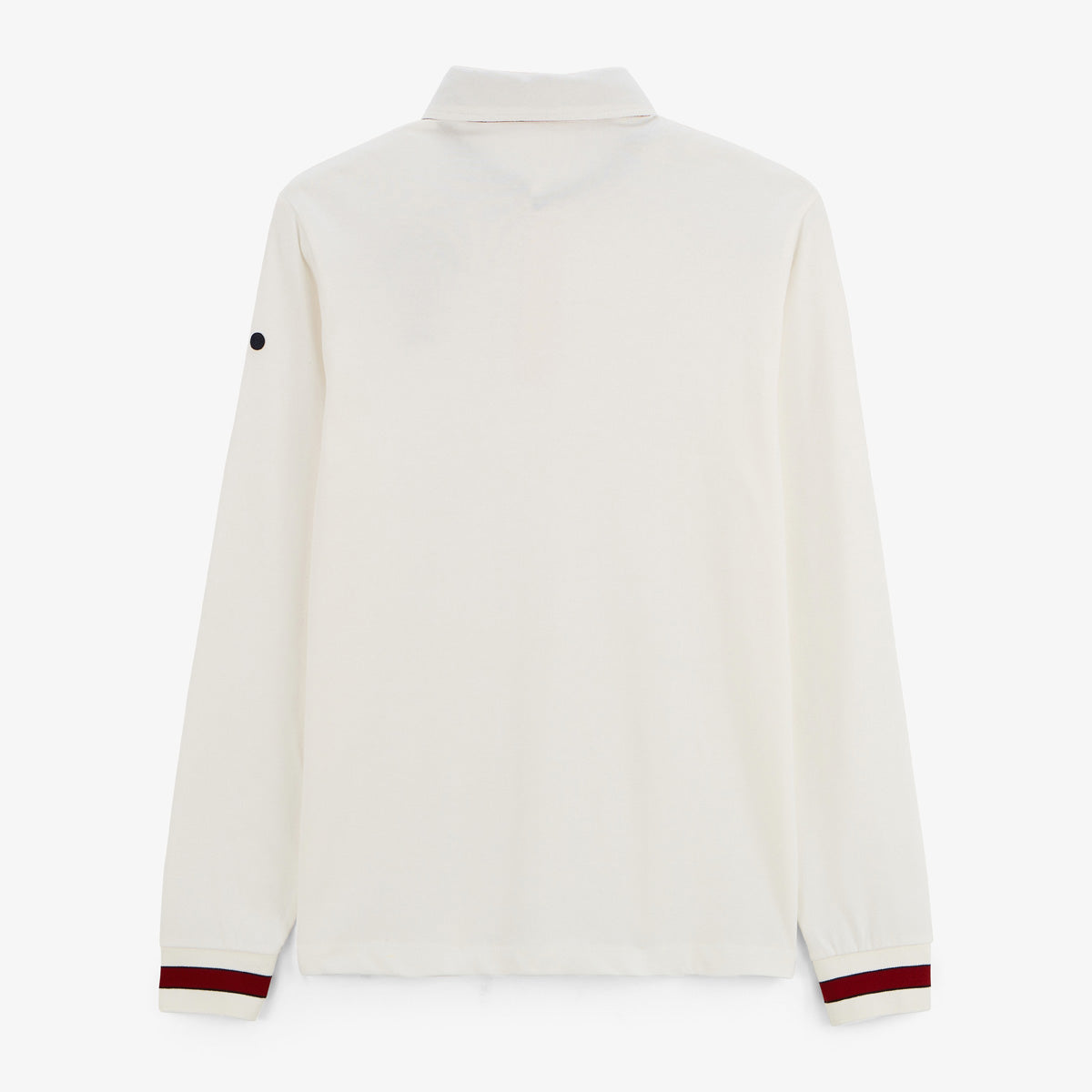 Camiseta de rugby de manga larga de algodón blanco marfil Lior para hombre SERGE BLANCO