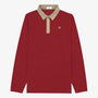 Camiseta de rugby Livio en jersey rojo merlot