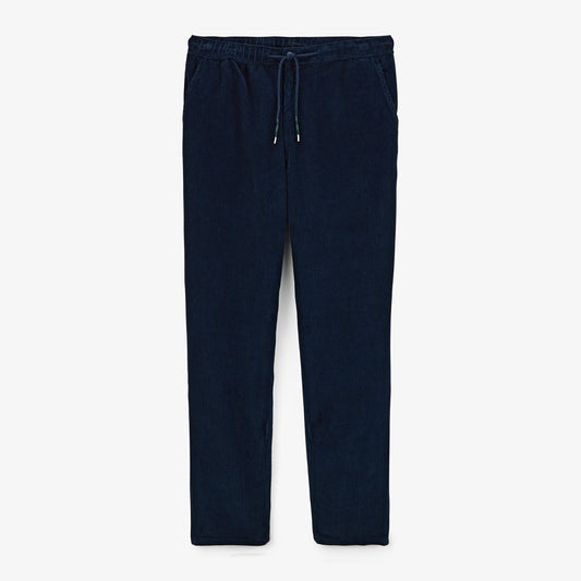 Pantalón 549 regular cómodo elástico azul oscuro de algodón para hombre SERGE BLANCO