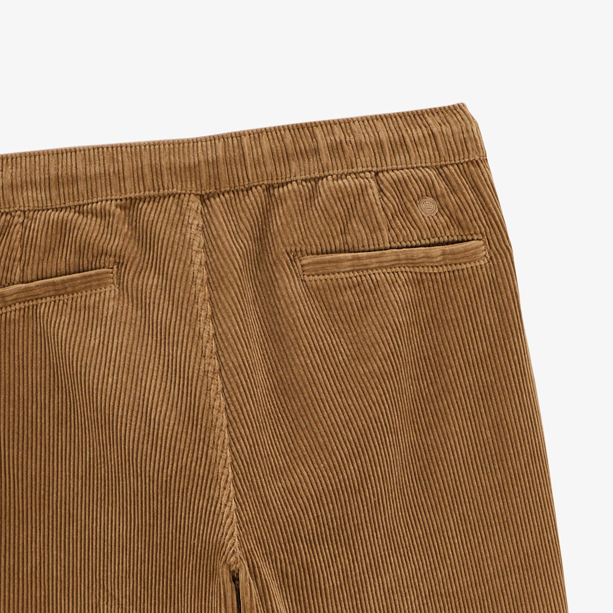Pantalón 549 de pana regular cómodo con cintura elástica marrón avellana para hombre SERGE BLANCO