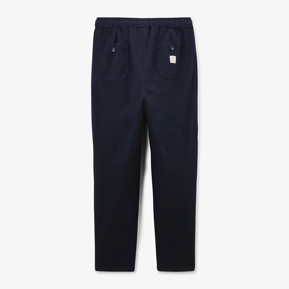 Pantalón 550 de algodón, corte ancho, elástico, azul marino, para hombre, SERGE BLANCO
