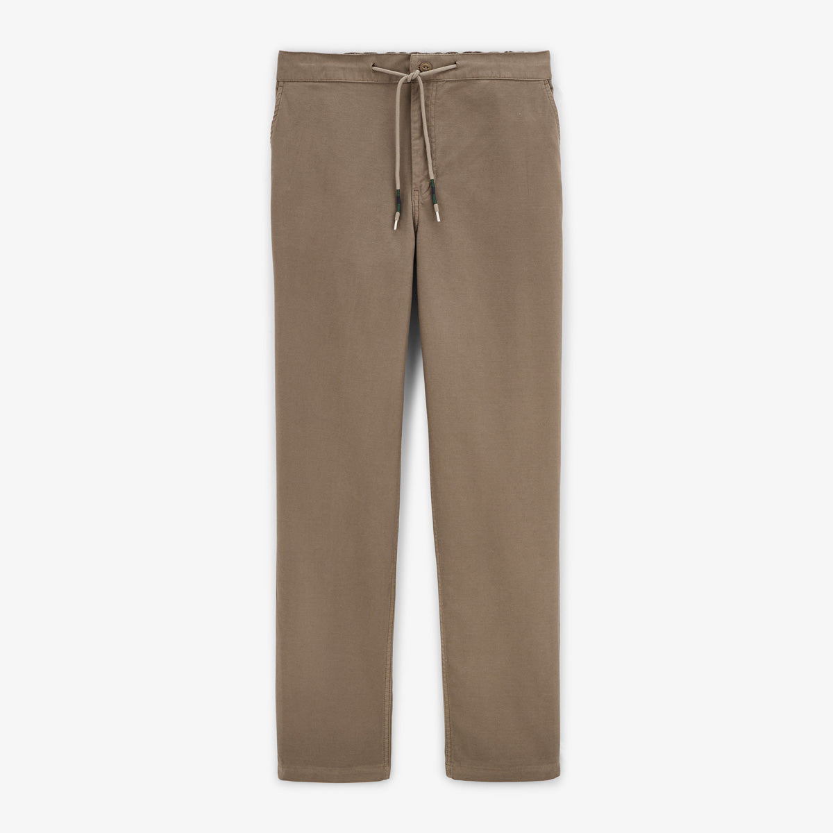 Pantalón 555 con cintura elástica y corte ancho shitake de algodón para hombre SERGE BLANCO