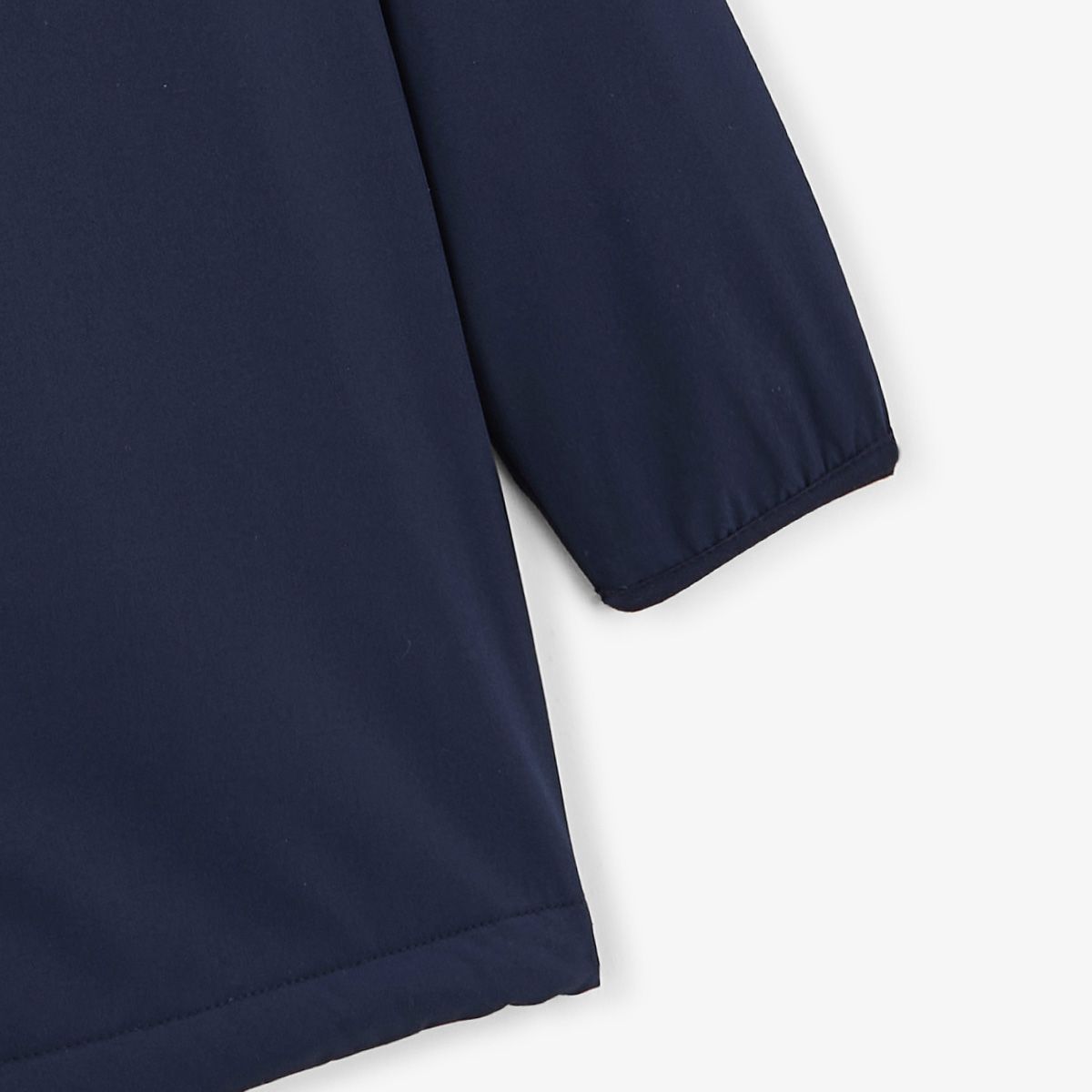 Parka para niño con forro polar repelente al agua azul marino oscuro Stormer SERGE BLANCO