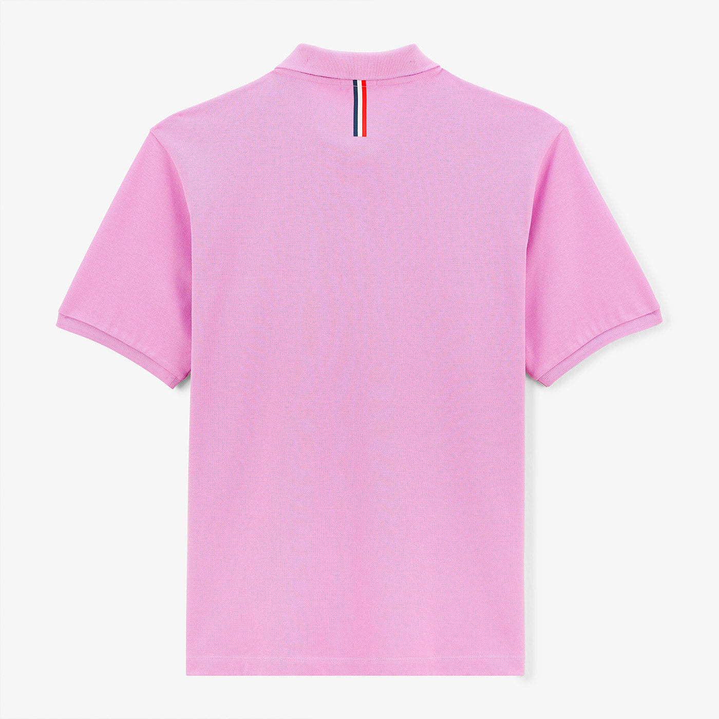 Polo de punto piqué de algodón Lucas rosa para hombre, sarga blanco