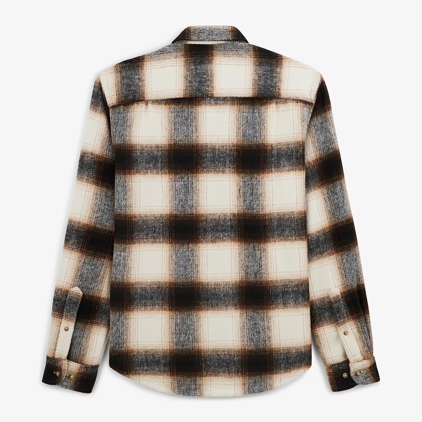 Sobrecamisa a cuadros color camel