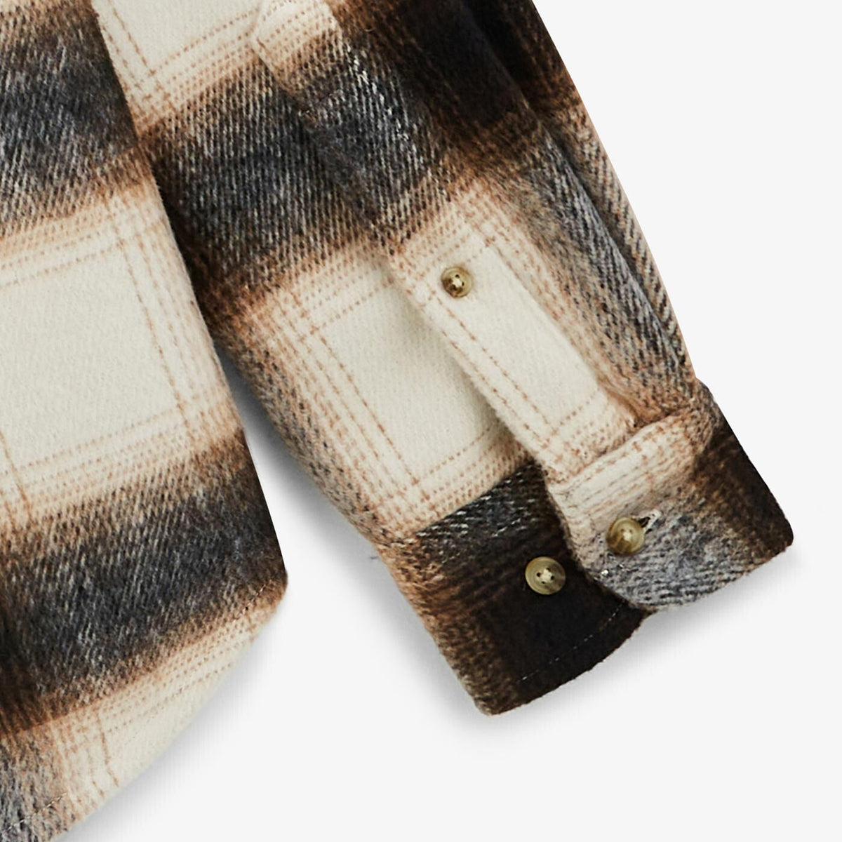 Sobrecamisa a cuadros color camel