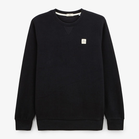 Sudadera con cuello redondo liso negro Play SERGE BLANCO