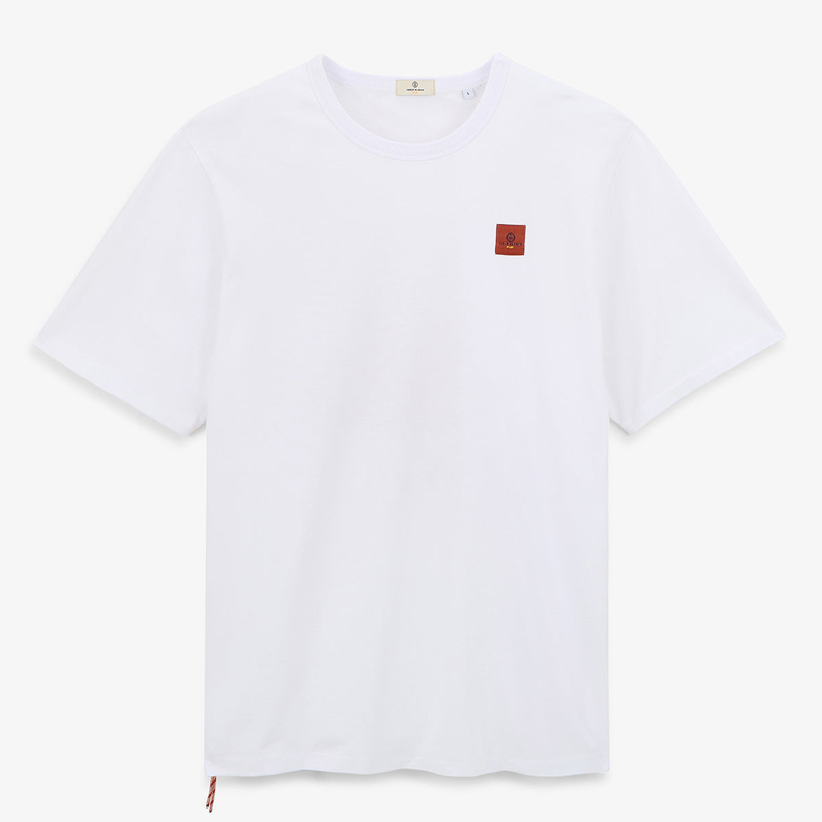 Camiseta de cuello redondo blanca de algodón con estampado de pulpo en la espalda HOMBRE SERGE BLANCO