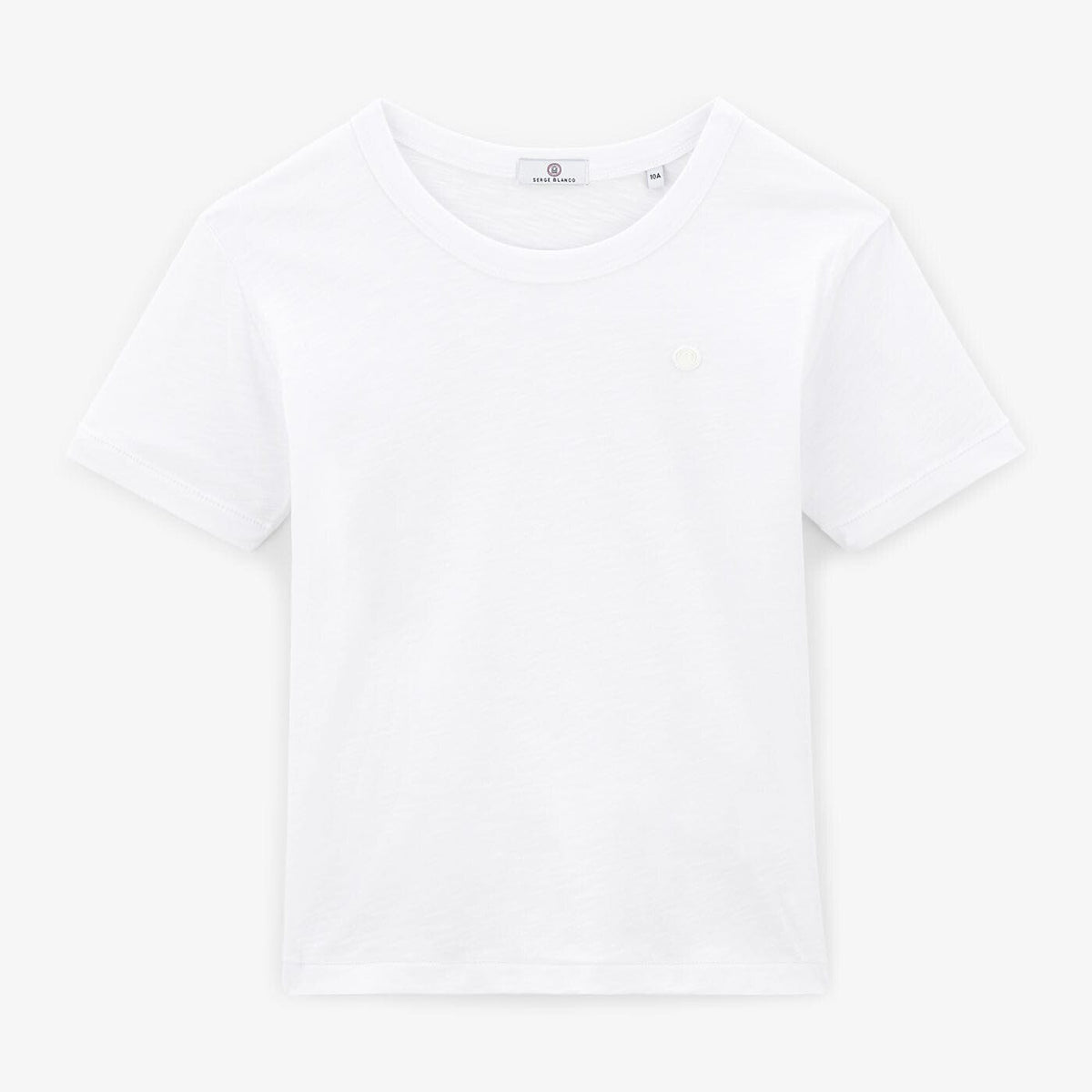 Camiseta para niño de jersey  de algodón blanco SERGE BLANCO