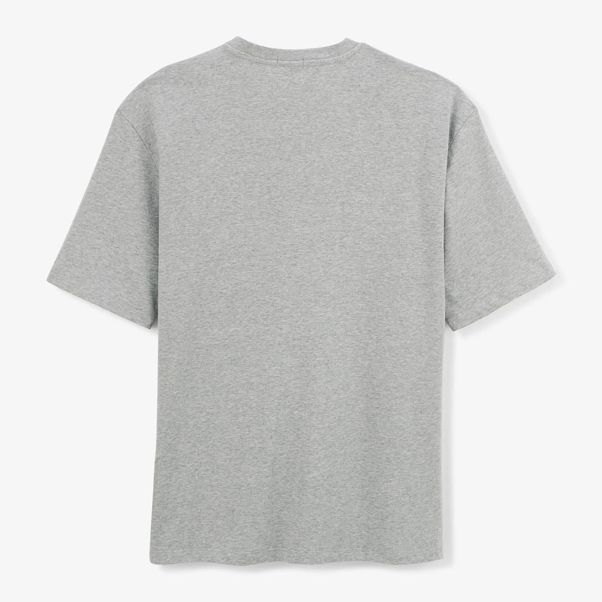 Camiseta de manga corta de algodón gris jaspeado Tancrede Play