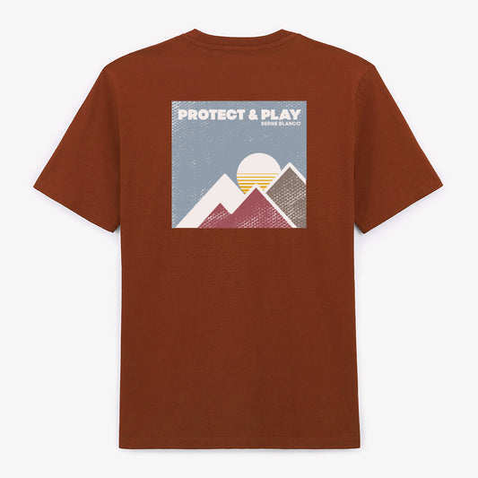 Camiseta de manga corta de algodón estampada con calabazas