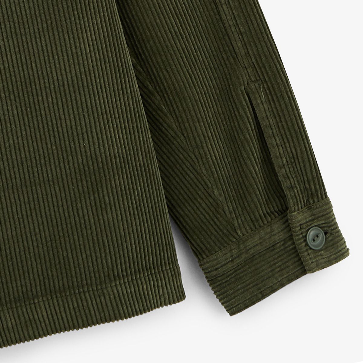 Chaqueta Worker de terciopelo verde inglés Wilfried SERGE BLANCO