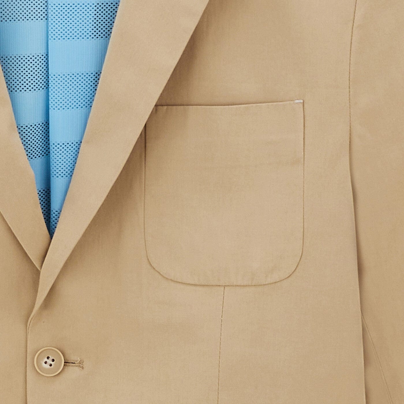 Chaqueta blazer Simon beige mastic de algodón para hombre serge blanco