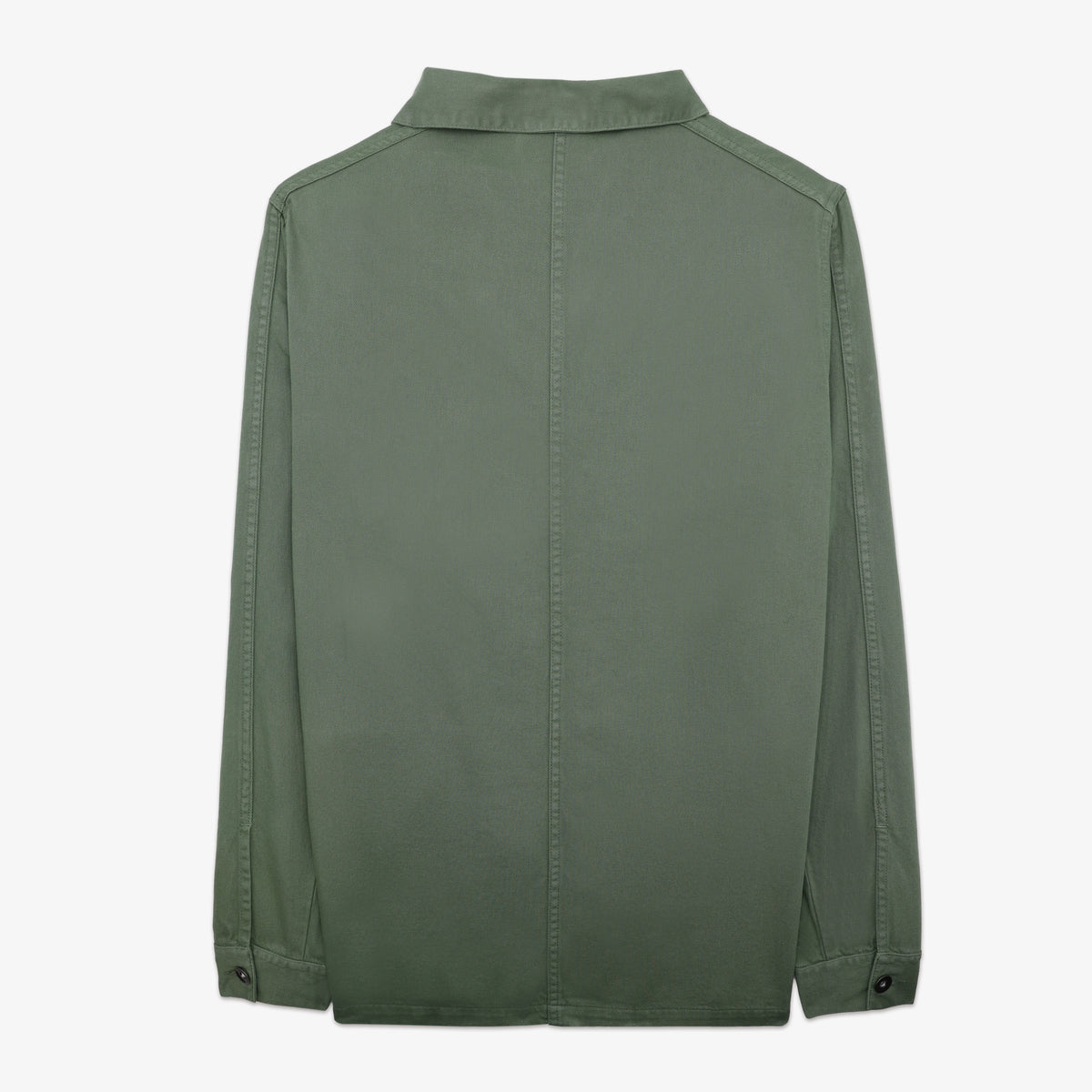 Chaqueta de trabajo Wendel de algodón verde caqui para hombre, sarga blanco