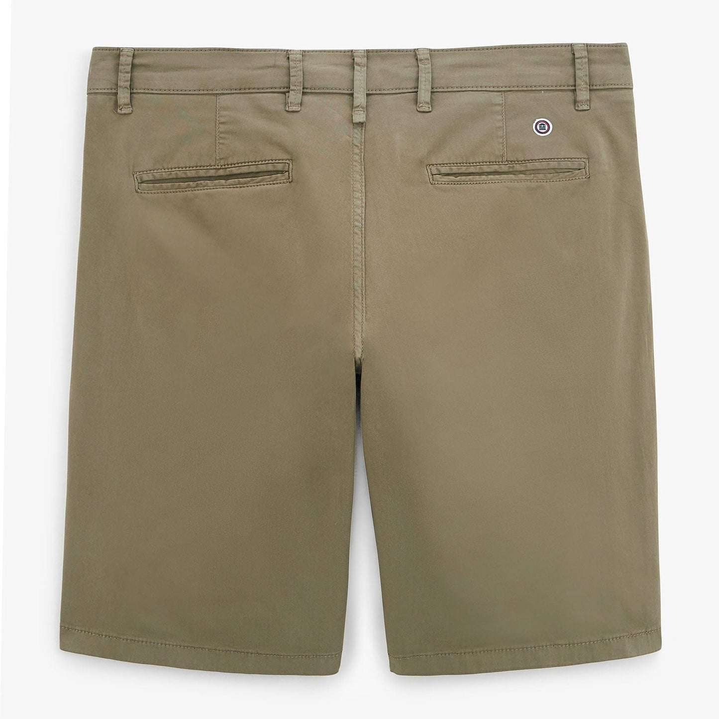 Bermudas 200 Verde militar Algodón elástico Hombre SERGE BLANCO
