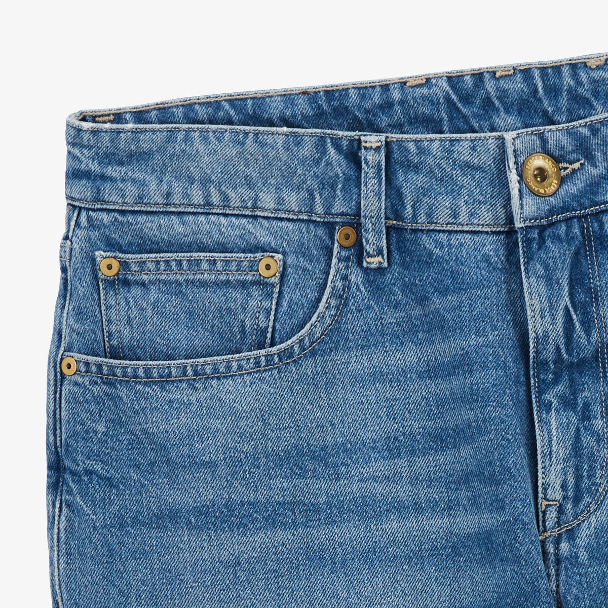 Bermudas 331 ajustadas fijas en denim azul HOMBRE SERGE BLANCO