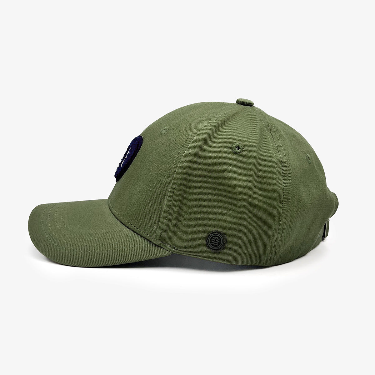 Gorra de algodón con insignia SB verde militar serge blanco