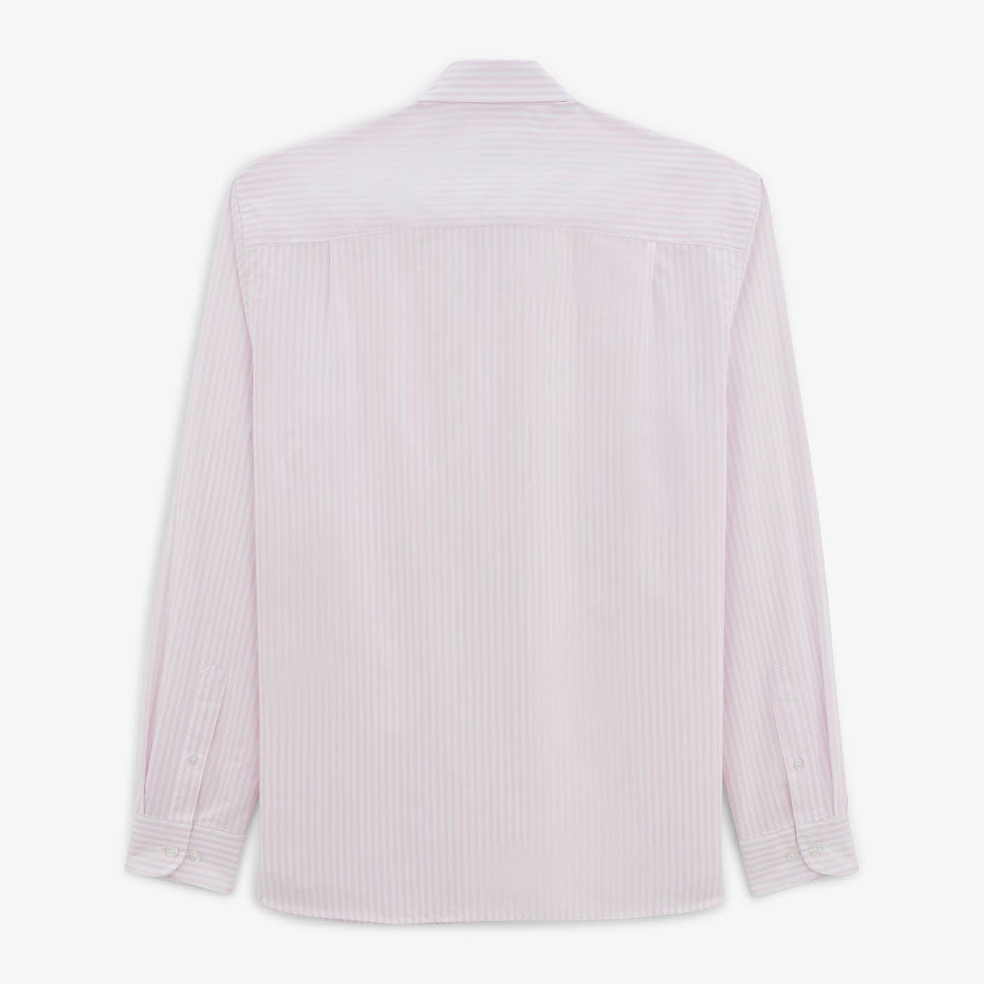 Camisa Charles de manga larga para hombre, de algodón, lila a rayas SERGE BLANCO