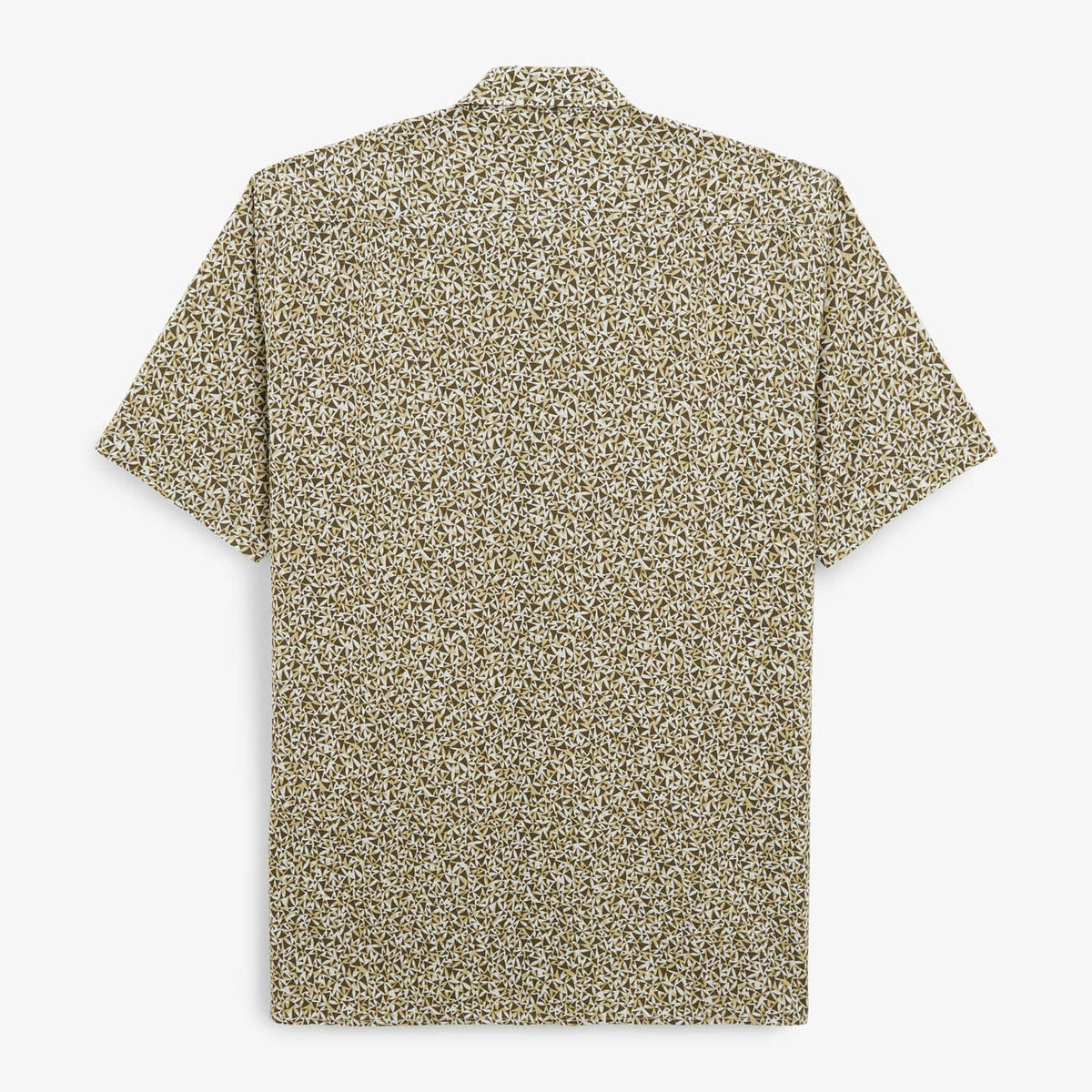 Camisa de manga corta para hombre con bolsillo en el pecho y estampado verde militar SERGE BLANCO
