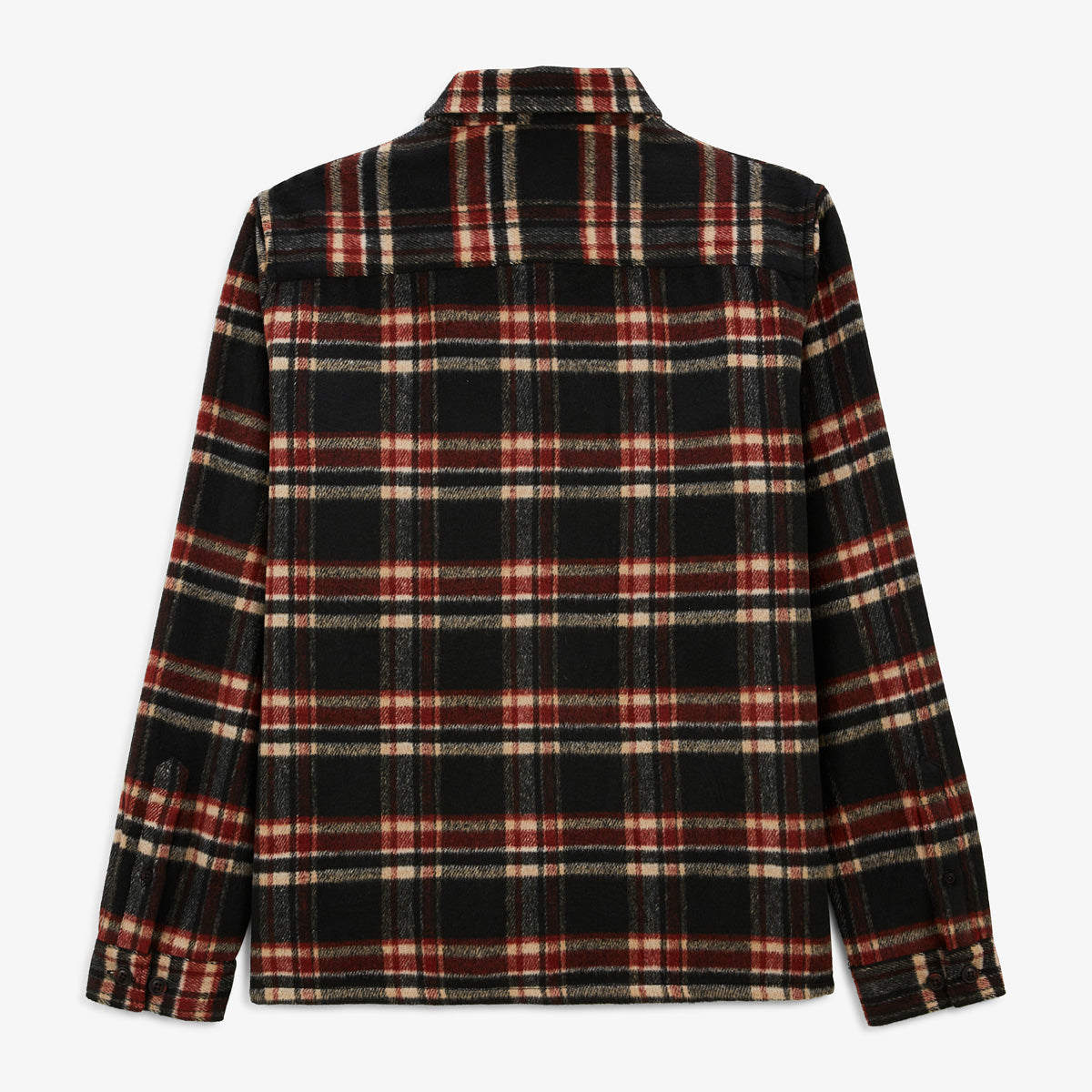 Camisa de manga larga a cuadros negra Clovis Play Hombre SERGE BLANCO