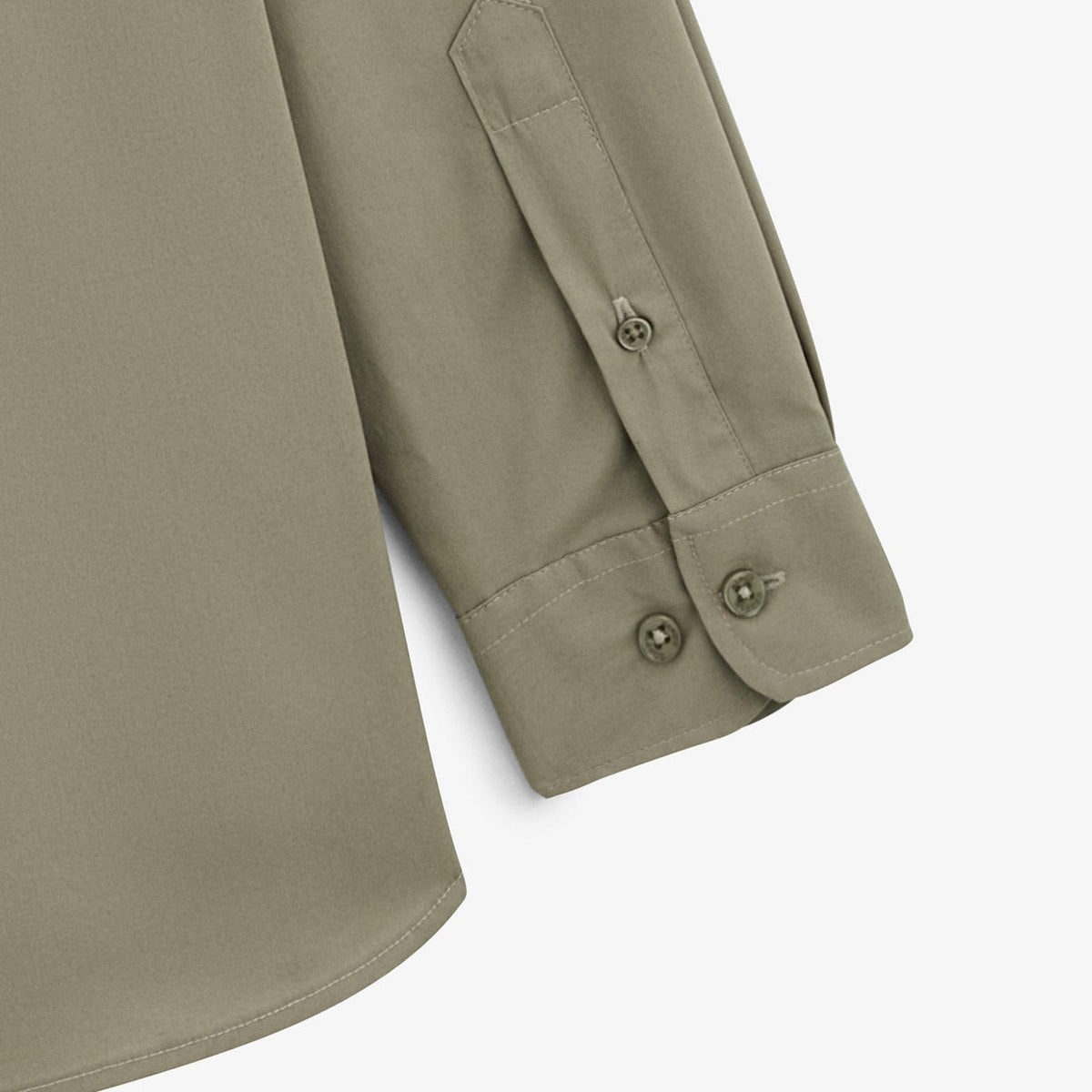 Camisa de manga larga para hombre Teck Verde Caqui SERGE BLANCO