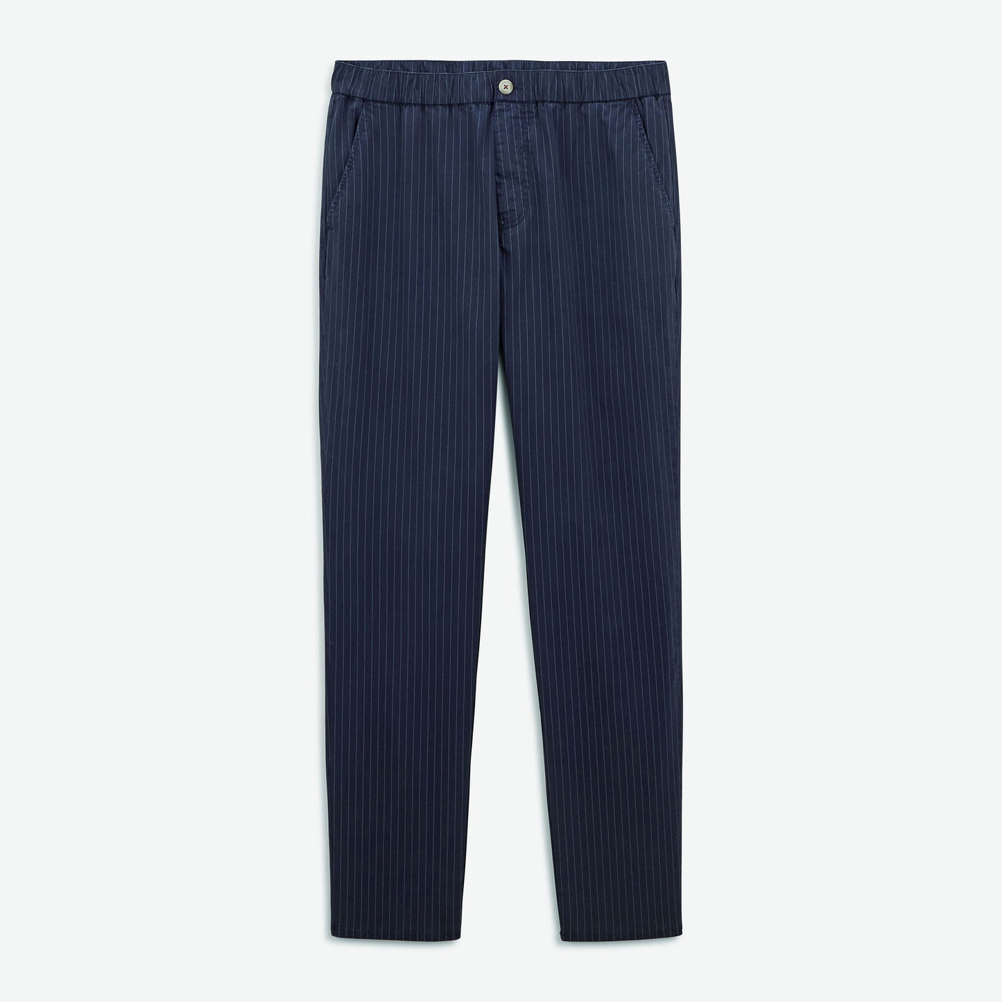 Pantalón chino 549 de algodón a rayas azul noche para hombre SERGE BLANCO
