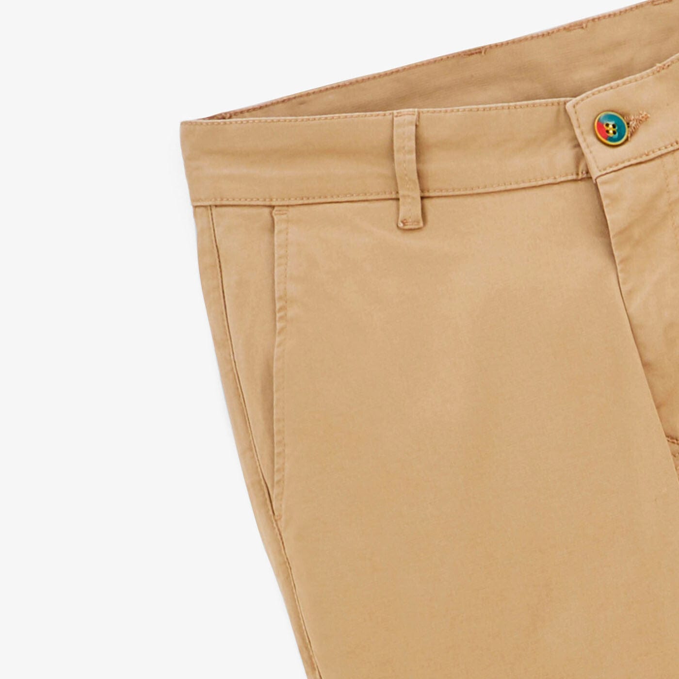 Pantalón chino 702 corte cómodo de algodón beige para hombre SERGE BLANCO