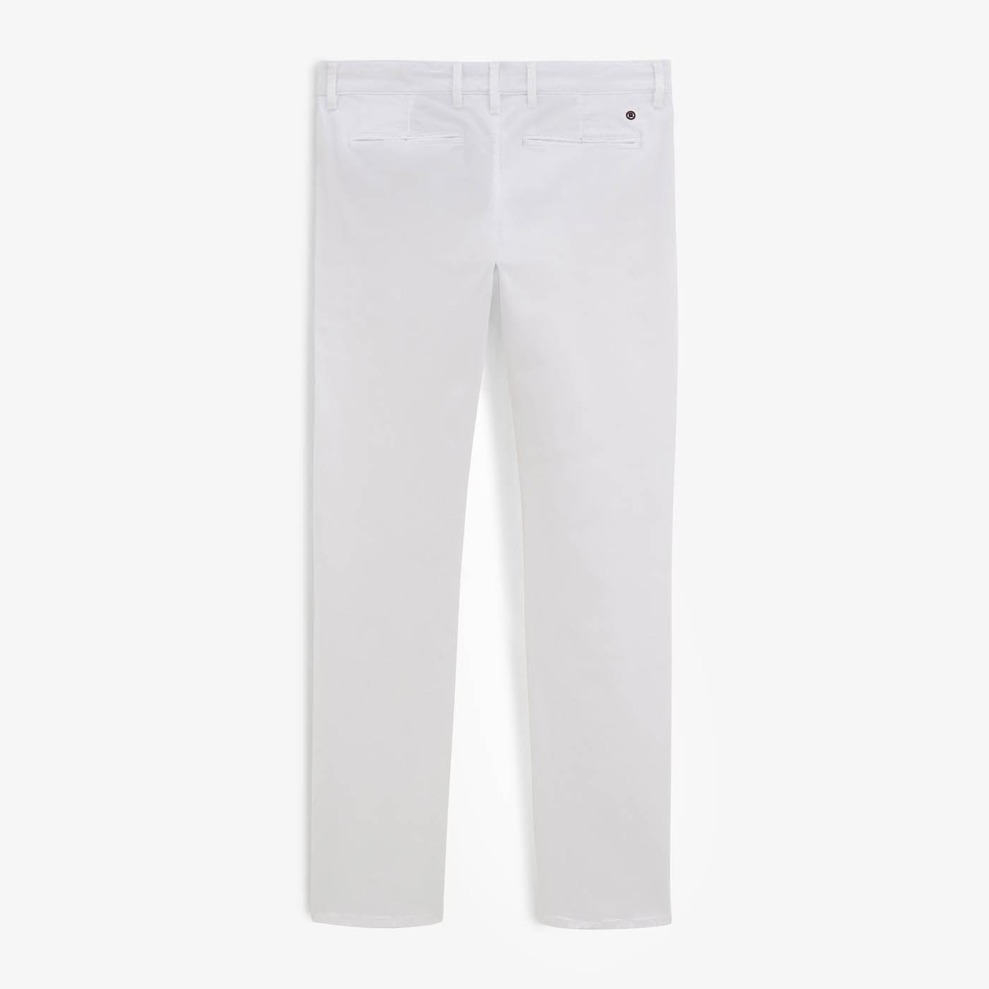 Chino 702 Corte cómodo En algodón Blanco Hombre SERGE BLANCO