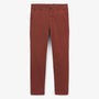 Chino 702 de algodón, corte cómodo, rojo óxido, hombre, SERGE BLANCO