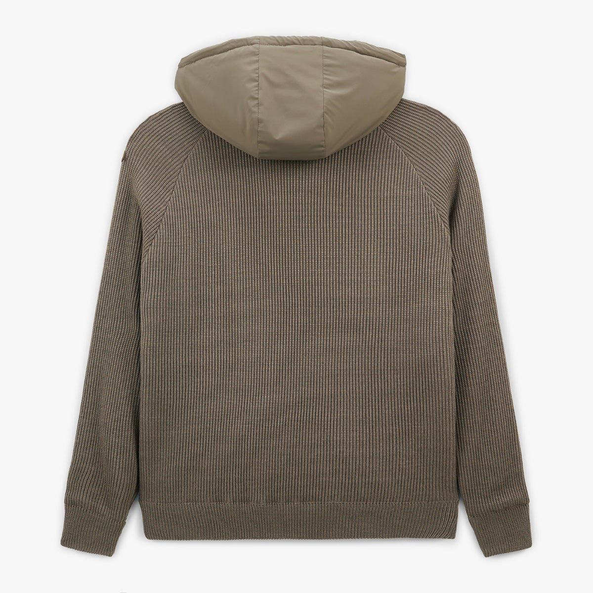 Chaqueta acolchada de punto marrón shitake Gasparus Hombre SERGE BLANCO