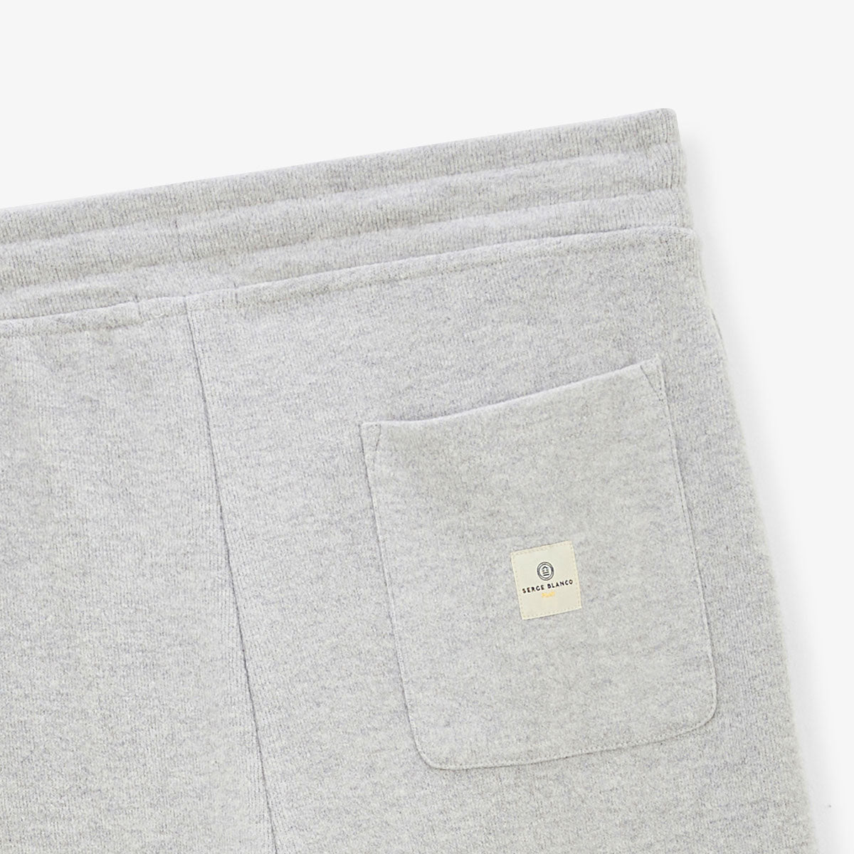 Pantalón de chándal elástico con cordón gris jaspeado Paolo Hombre SERGE BLANCO