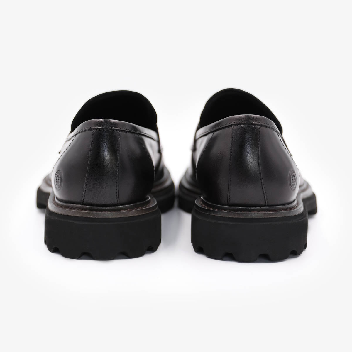 Mocasines de piel negra Austin Hombre SERGE BLANCO