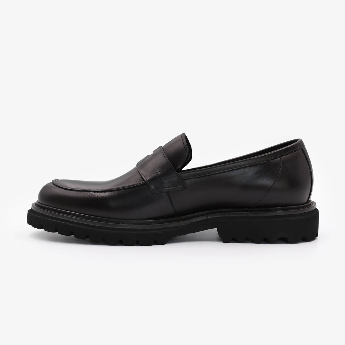 Mocasines de piel negra Austin Hombre SERGE BLANCO