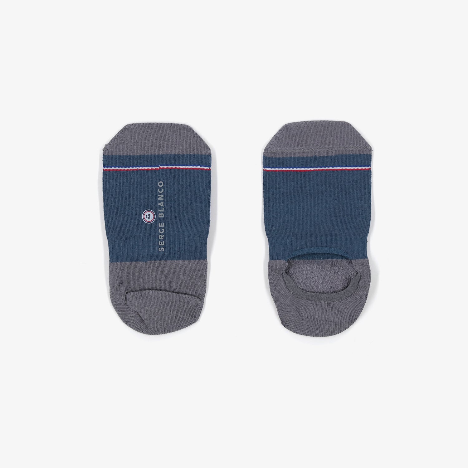 Pack de 3 pares de calcetines invisibles gris pizarra SERGE BLANCO