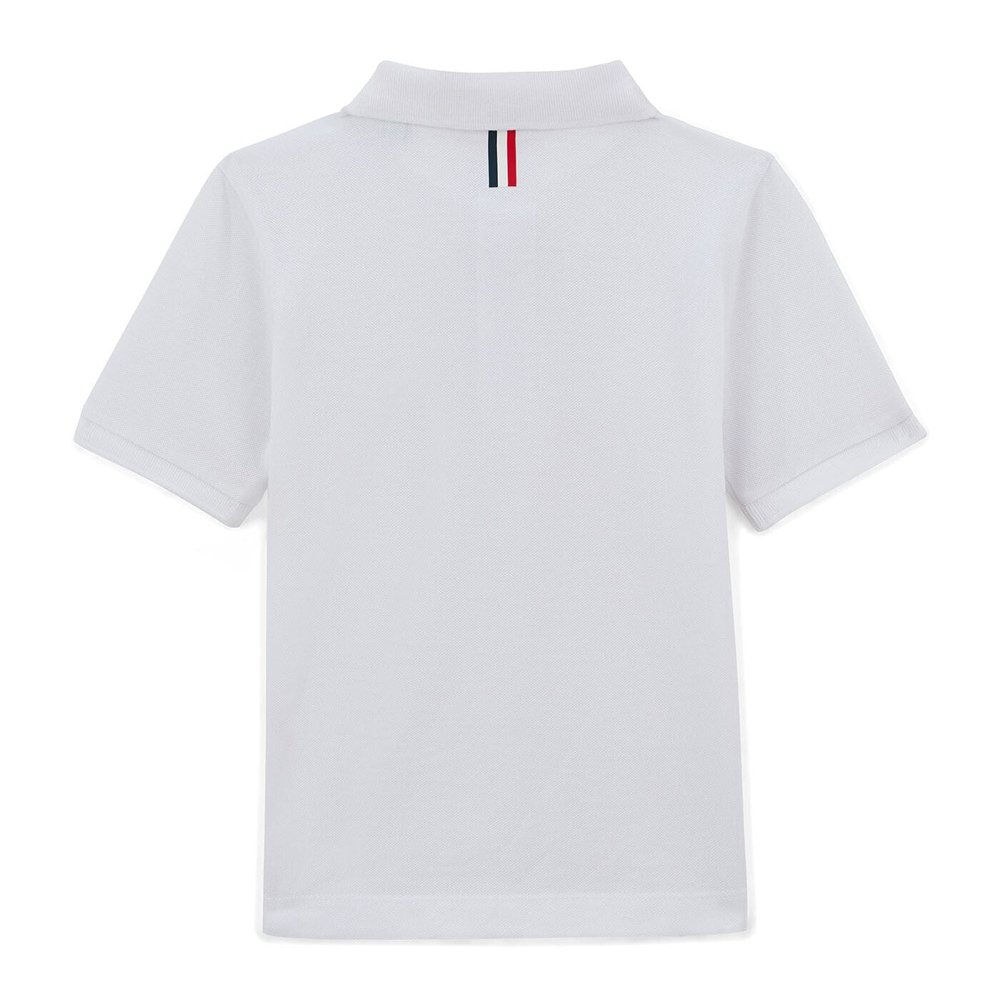 Polo junior de manga corta de algodón blanco SERGE BLANCO