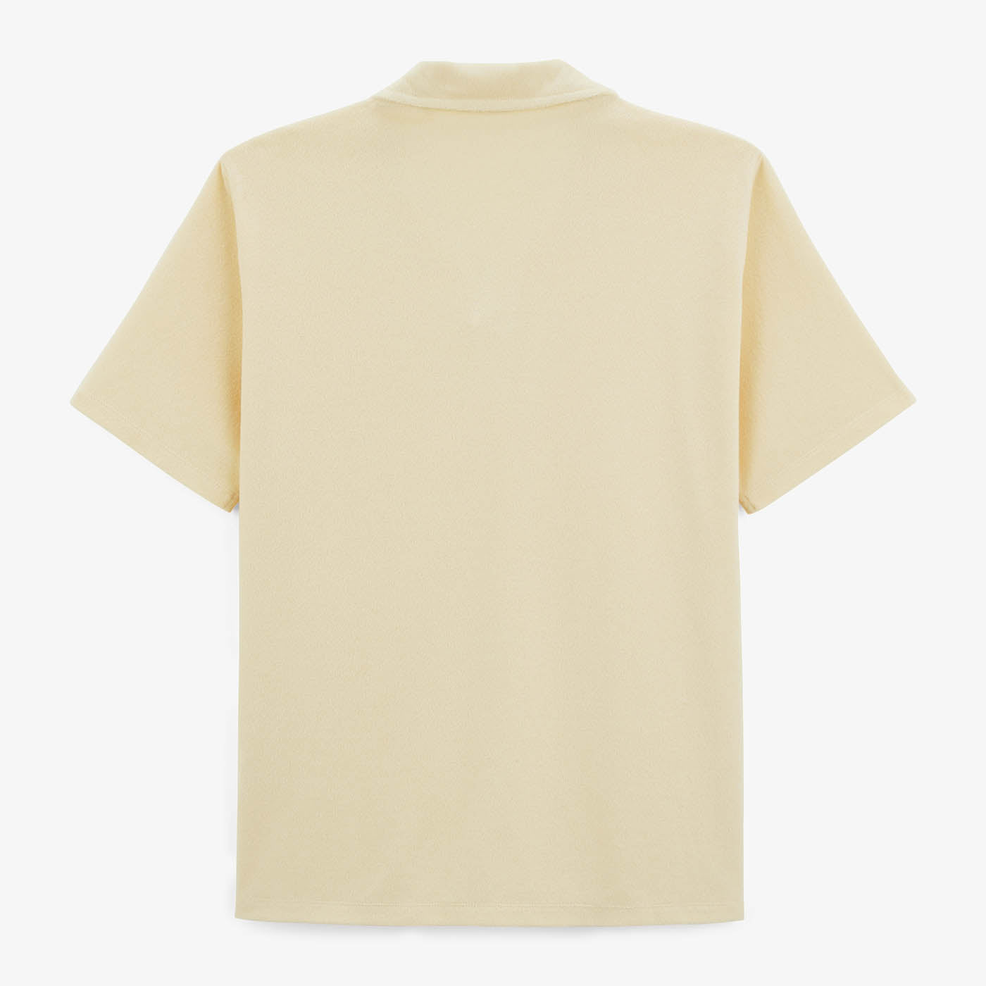 Polo de manga corta Lane de rizo de algodón Latte para hombre SERGE BLANCO