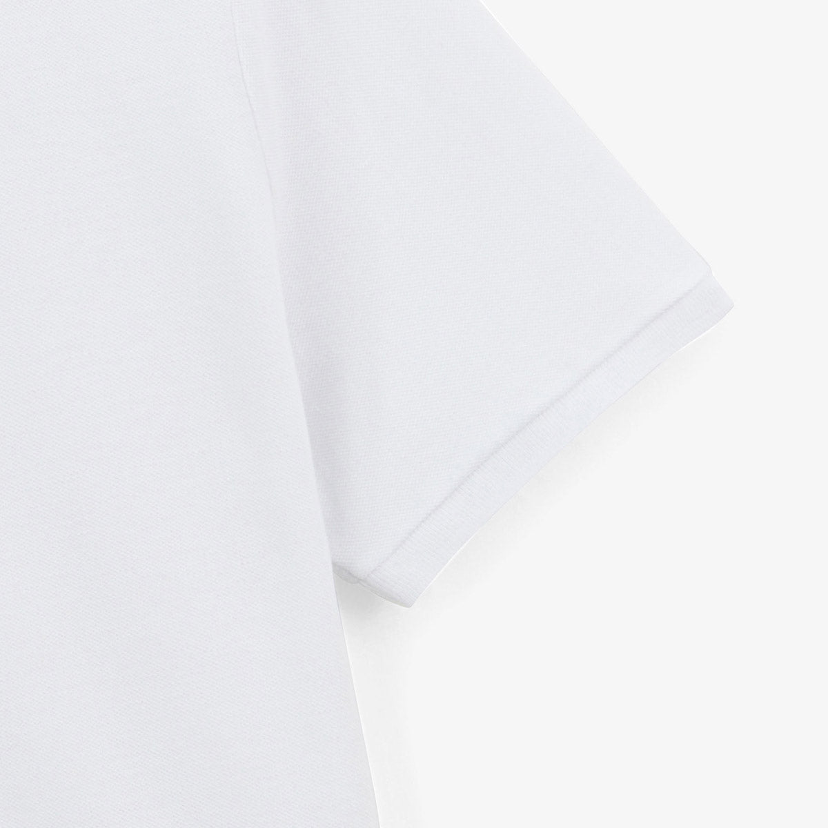 Polo de manga corta Lucas de piqué de algodón blanco corte amplio para hombre SERGE BLANCO