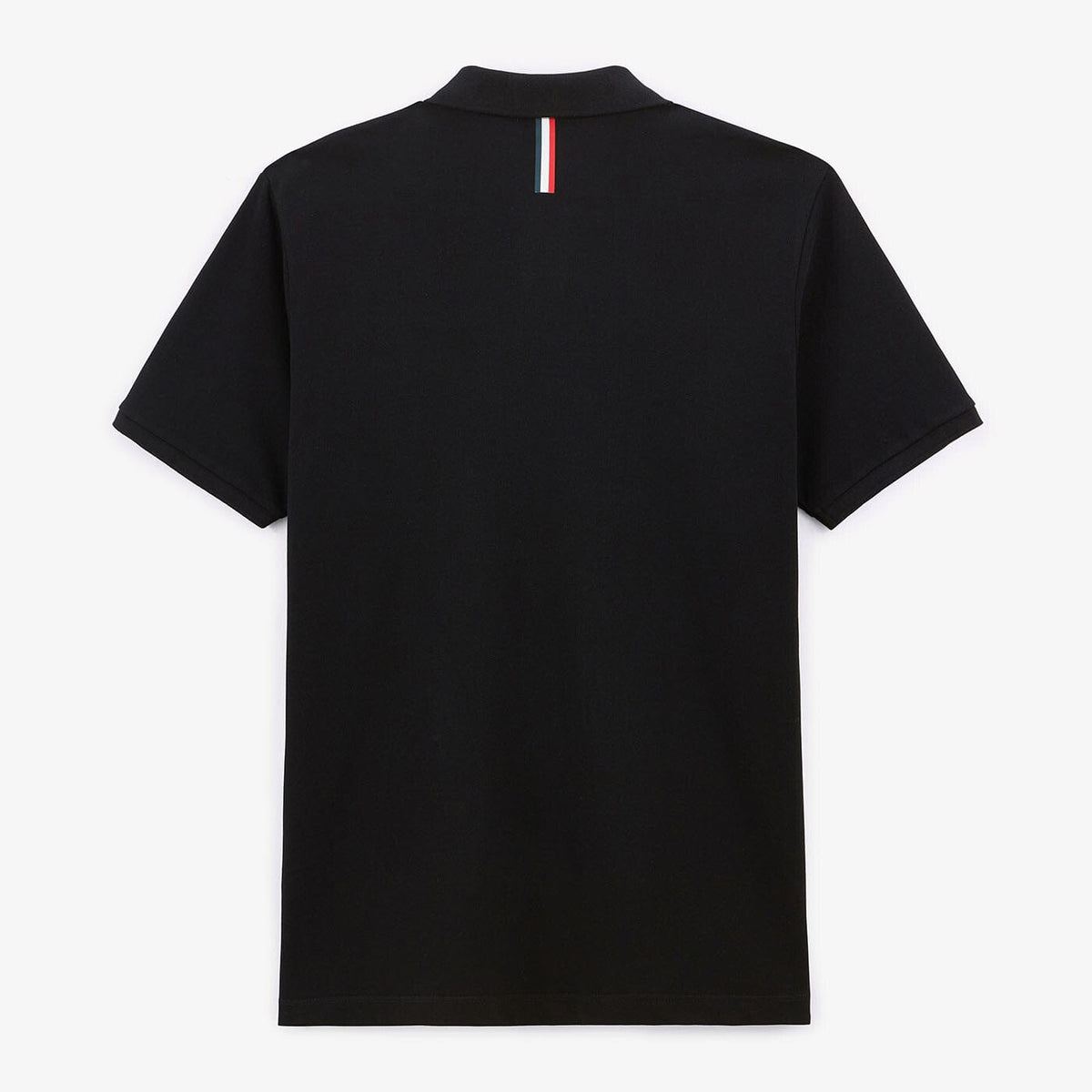 Polo de manga corta Lucas de algodón negro para hombre SERGE BLANCO
