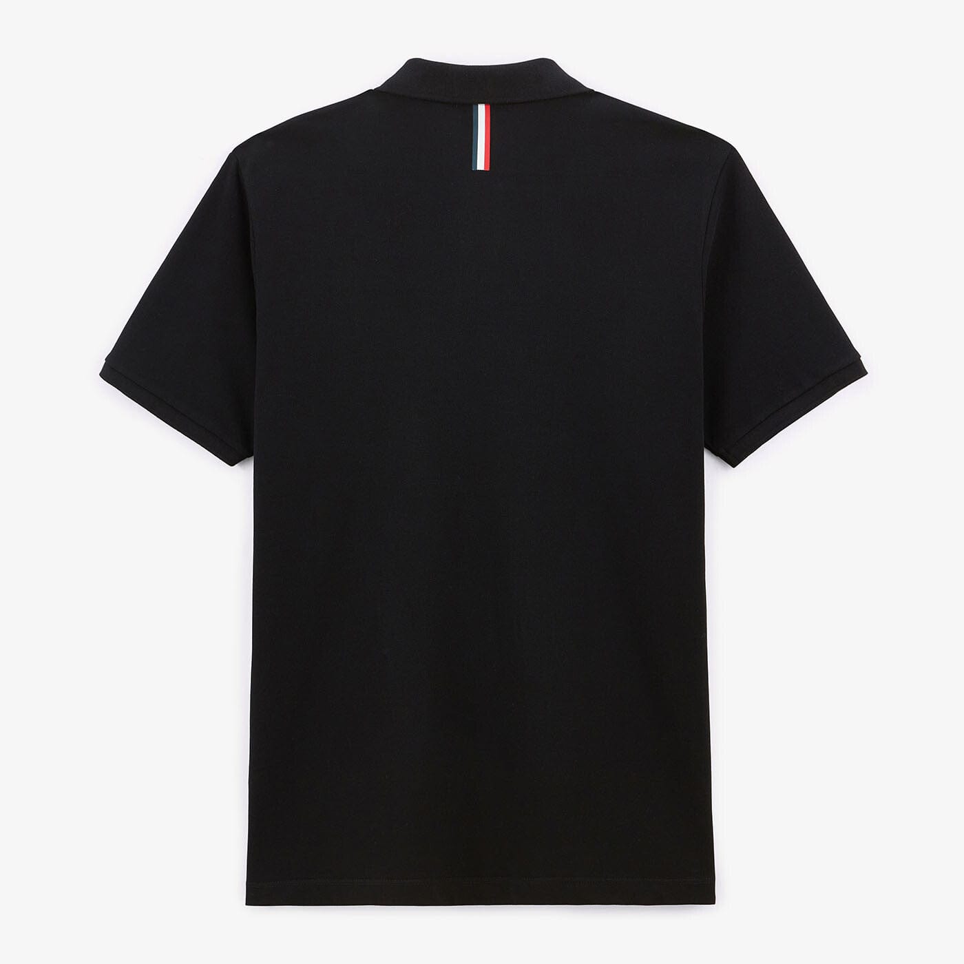 Polo de manga corta Lucas de algodón negro para hombre SERGE BLANCO
