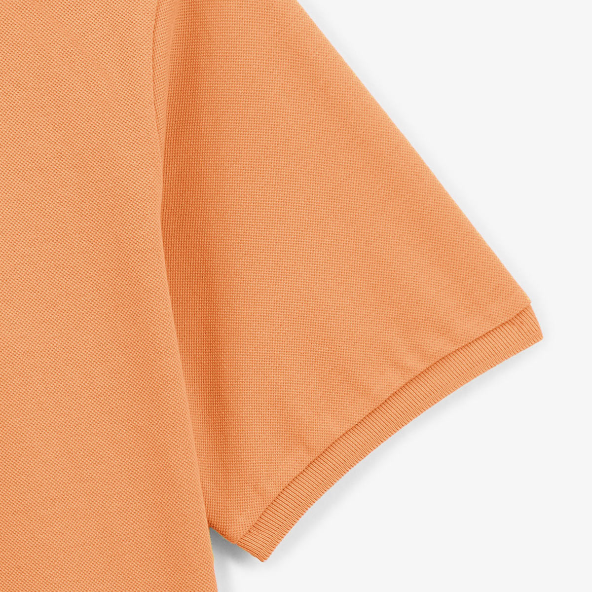 Polo de manga corta Lucas de algodón piqué naranja mandarina corte amplio para hombre SERGE BLANCO