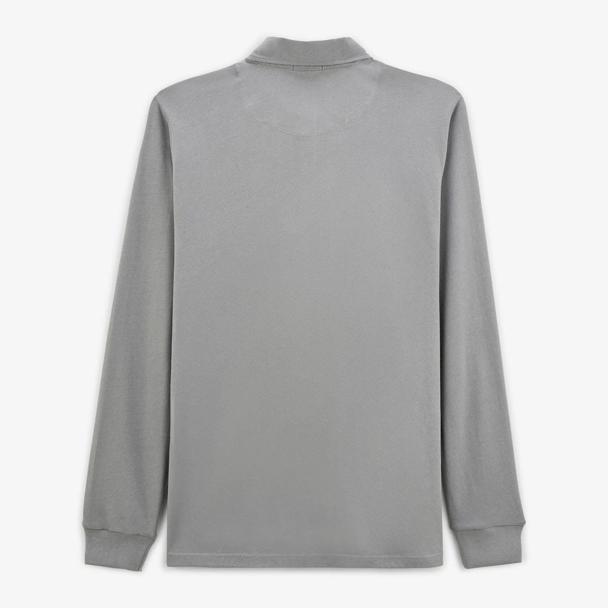 Polo de rugby de manga larga Loevan Cuello polo de algodón gris pizarra para hombre SERGE BLANCO