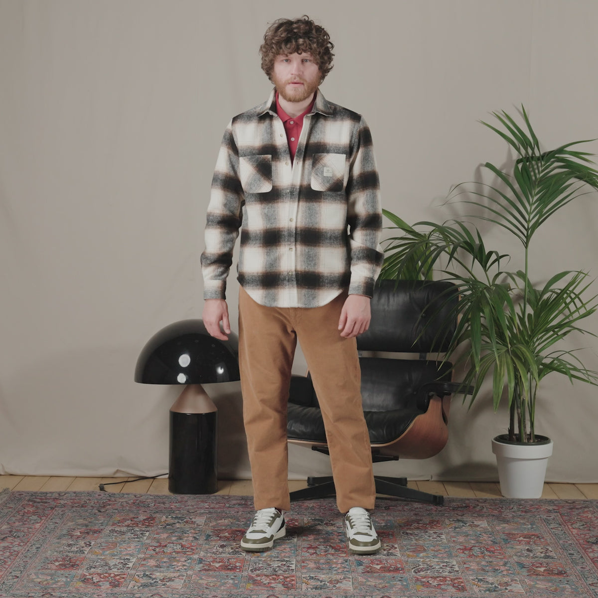 Polo de manga corta Lucas de algodón rojo para hombre SERGE BLANCO