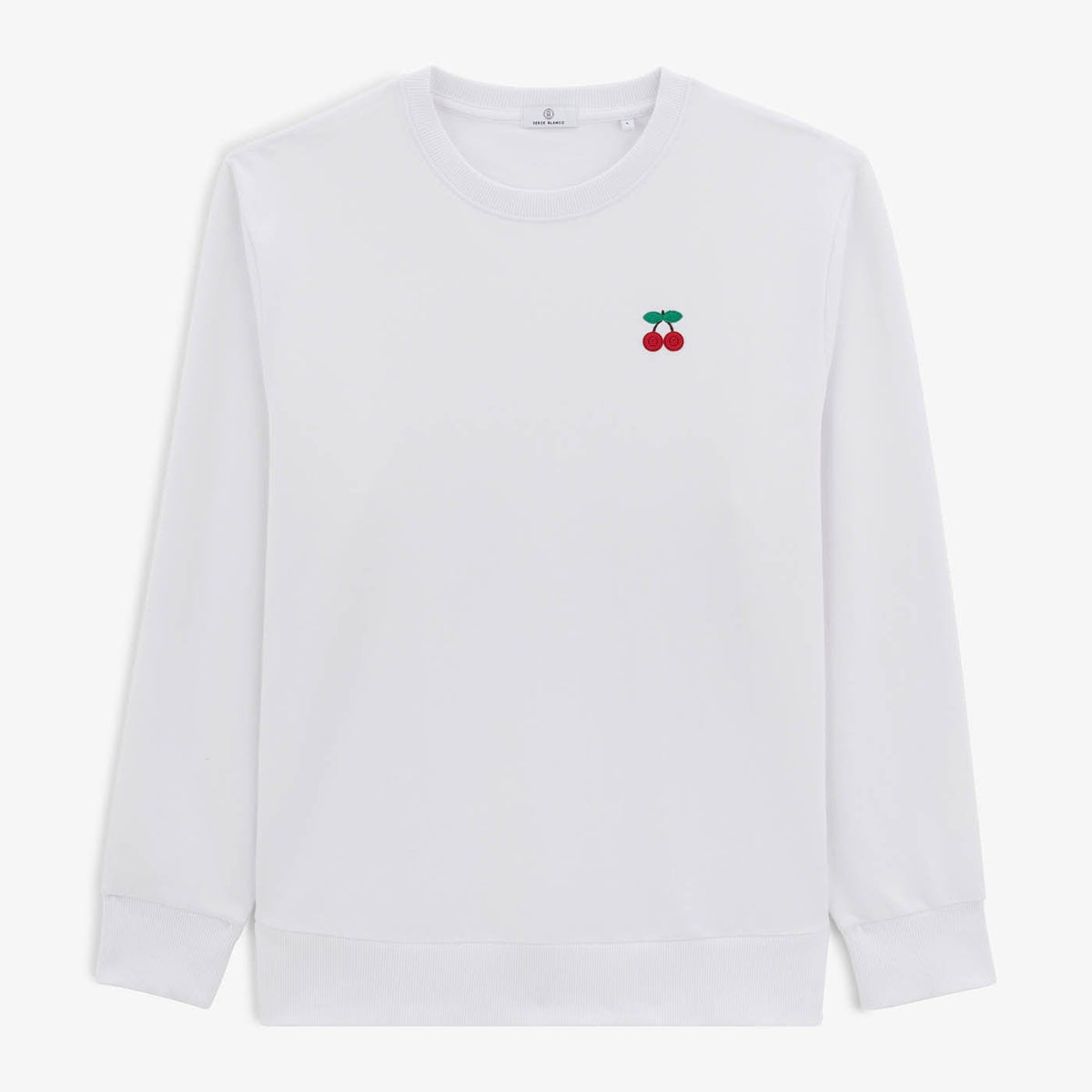 Sudadera Stan de algodón con bordado cereza blanco para hombre SERGE BLANCO