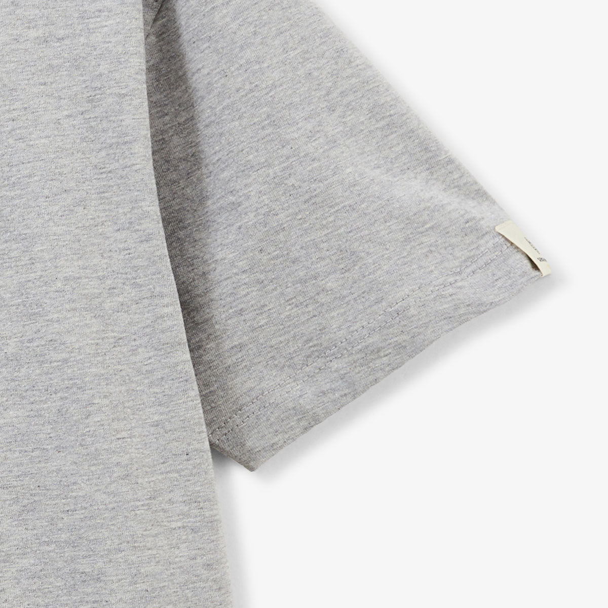 Camiseta junior de manga corta de algodón gris jaspeado Tancrede SERGE BLANCO