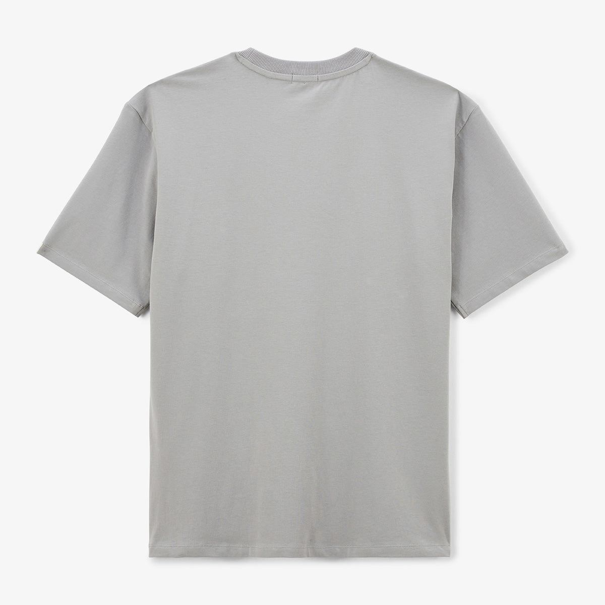 Camiseta de manga corta de algodón elástico gris ratón Tarike para hombre SERGE BLANCO