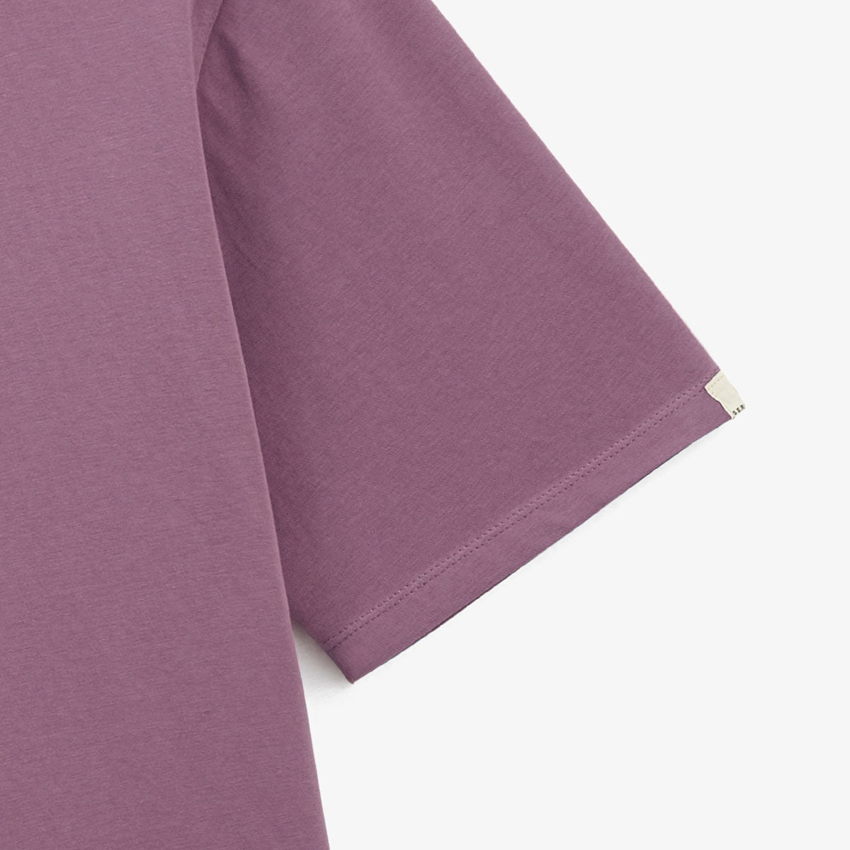 Camiseta de manga corta de algodón elástico morado púrpura Tarike para hombre SERGE BLANCO