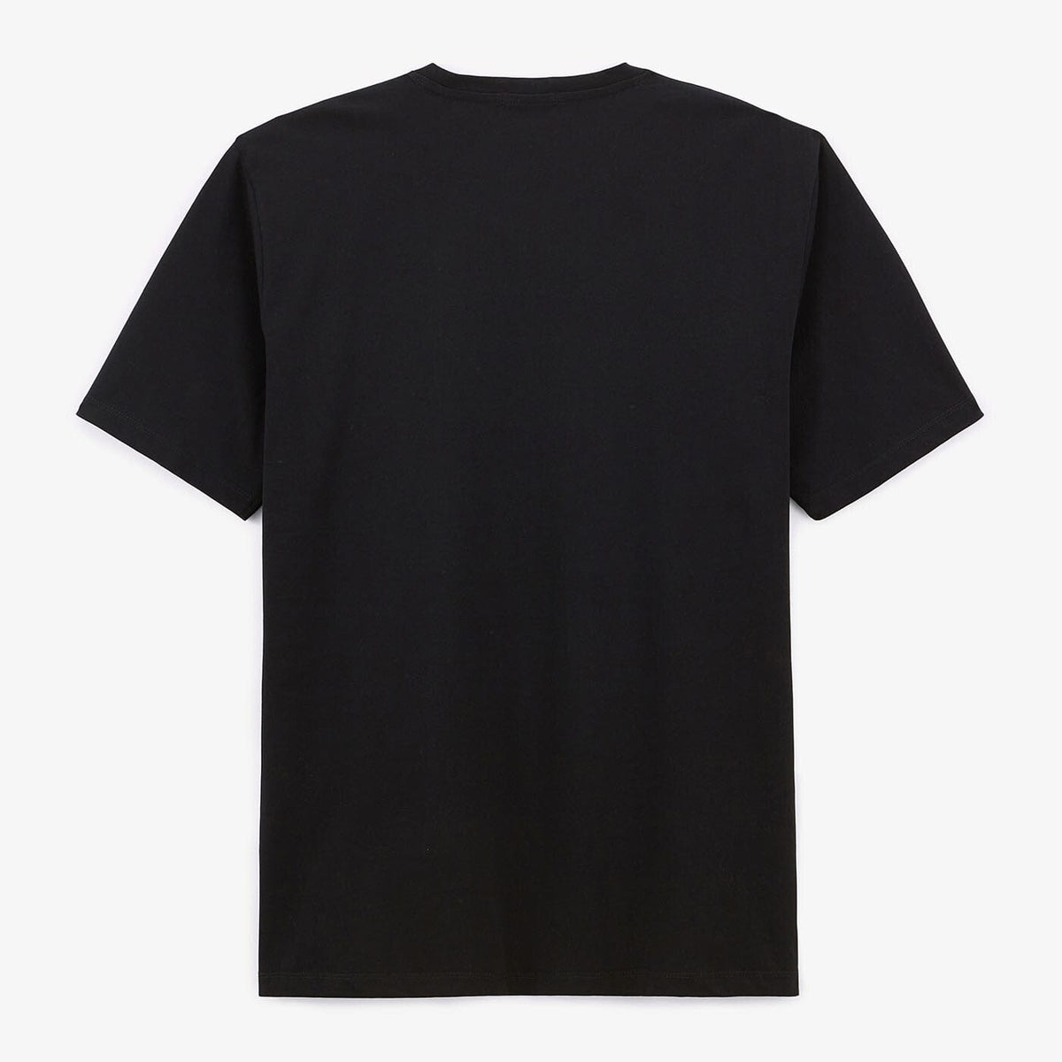 Camiseta Théo negra de cuello redondo de algodón para hombre SERGE BLANCO