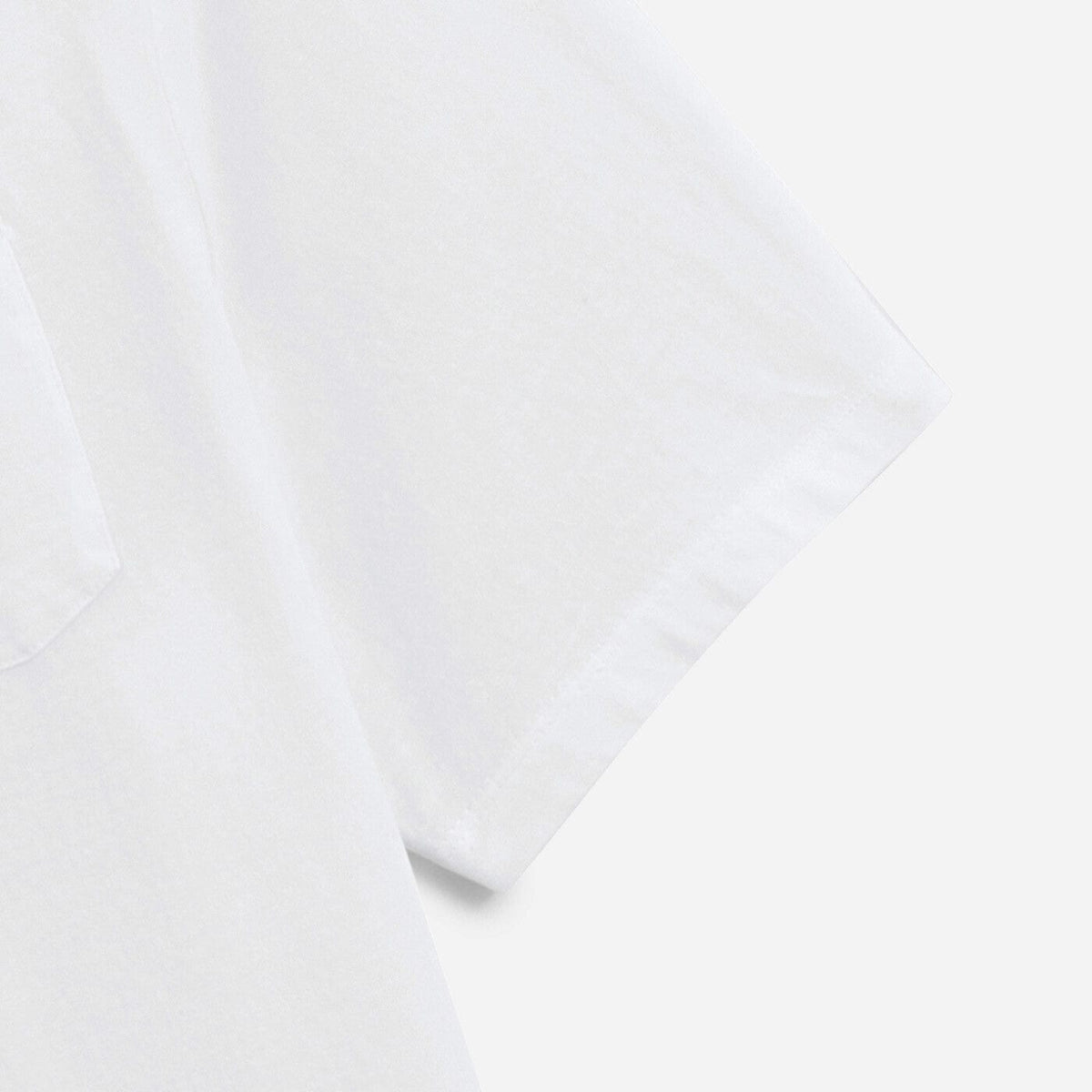 Camiseta de manga corta con cuello redondo Tim Blanca con bolsillo en el pecho para hombre SERGE BLANCO